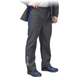 BUCKLER-T - Spodnie antyelektrostatyczne, trudnopalne, dla spawaczy, chroniące przed termicznym działaniem łuku elektrycznego i ciekłymi chemikaliami.  - 48-62