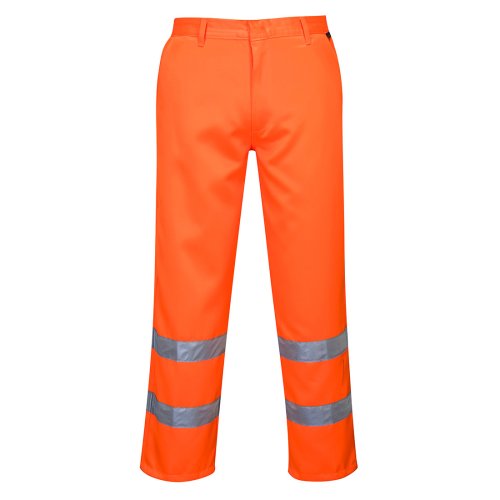 E041 - Spodnie ostrzegawcze poliestrowo-bawełniane - 2 kolory - S-3XL