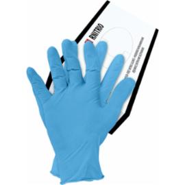 RNITRIO - Rękawice nitrylowe w kolorze niebieskim - bezpudrowe - S-XL