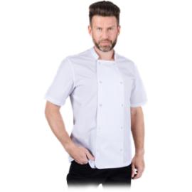 SEMPRE - bluza kucharska z krótkim rękawem, zapinana na zatrzaski - S-3XL