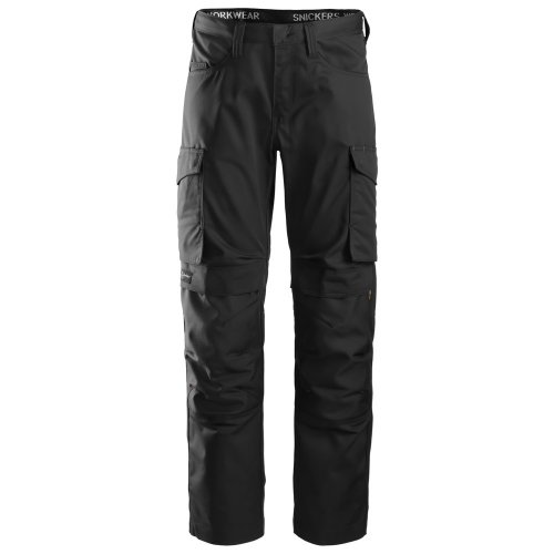 Snickers 6801 - spodnie o nowoczesnym kroju Service+, dużo wygodnych i przydatnych kieszeni, elastyczne dopasowane nogawki CORDURA®, 4 kolory - 44-64.