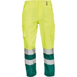 BURGOS HV spodnie ostrzegawcze z odblaskowymi taśmami wykonane z materiału Hi-Vis - 4 kolory - 42-66