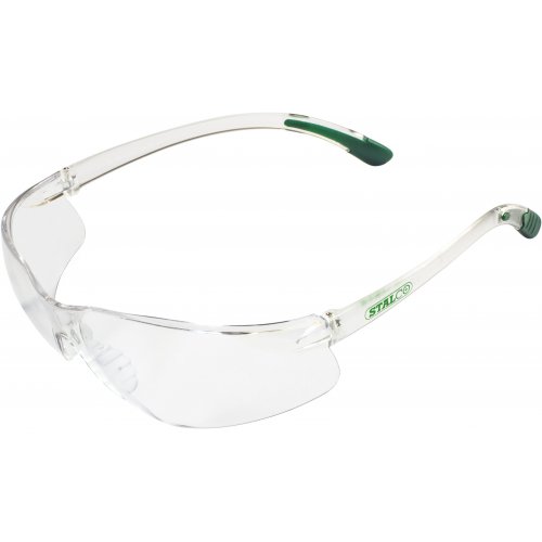 GREENY - Okulary przeciwodpryskowe ochronne, super lekkie, bezbarwna soczewka, elastyczne