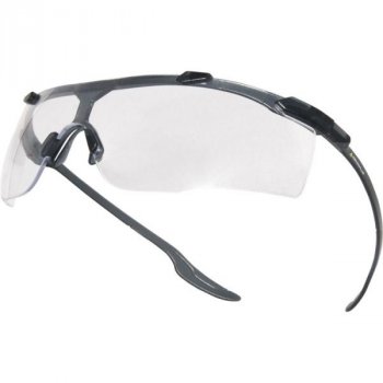 KISKA CLEAR - Jednoczęściowe ultralekkie okulary z poliwęglanu, oprawka bez metalu, giętki nosek poliwęglan.
