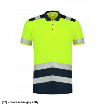 Poloshirt High Vis Bicolor T20 - ADLER - Koszulka polo unisex, 180 g/m², 100% poliester, 2 kolory - S-3XL
