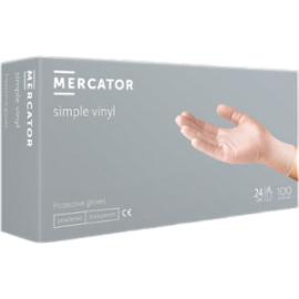RMM-SIMPLE - Rękawice winylowe gospodarcze i ochronne - pudrowane, MERCATOR® simple vinyl - XS-XL