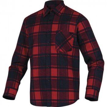 RUBY - koszula robocza z flaneli bawełnianej z długimi rękawami, drelich 100%, flanela 150 g/m²- 2 kolory - S-3XL.