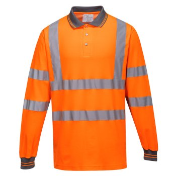 S271 - Koszulka polo ostrzegawcza Cotton Comfort z długimi rękawami - 2 kolory - S-3XL