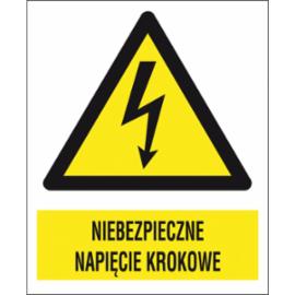 ZZ-5EOA - Znak elektryczny Niebezpieczne napięcie krokowe.  - 105X148-148X210