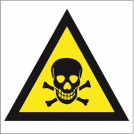 ZZ-5KN - Oznakowanie substancji chemicznych Ostrzeżenie przed substancjami toksycznymi - 160x160