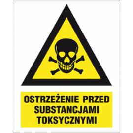 ZZ-6KN - Oznakowanie substancji chemicznych Ostrzeżenie przed substancjami toksycznymi - 160x200