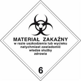 ZZ-T16 - Oznakowanie substancji niebezpiecznych w transporcie Materiał zakaźny - 300x300